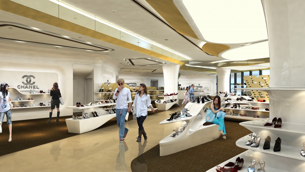 Wuxi Mixc City Shoe Department Interior Design | amphibianArc